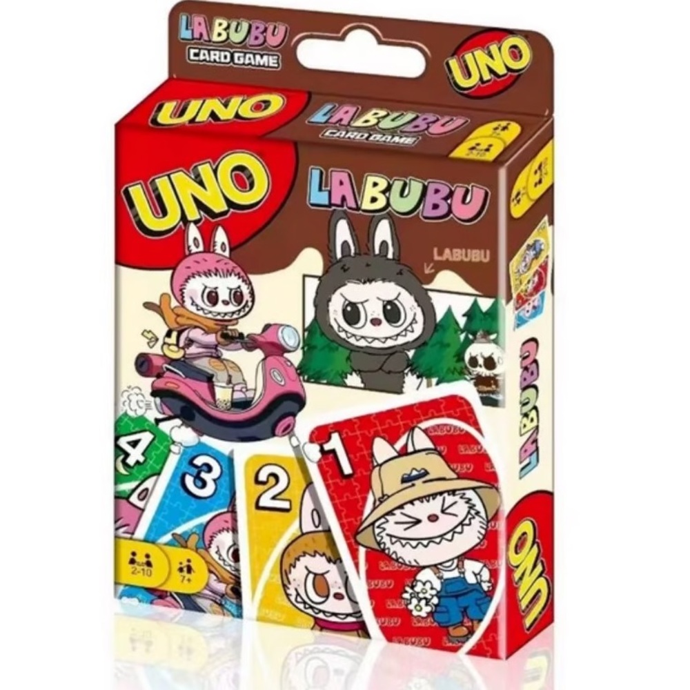 UNO Labubu Card Game Hard to Find Deck Family Fun Collectors Item